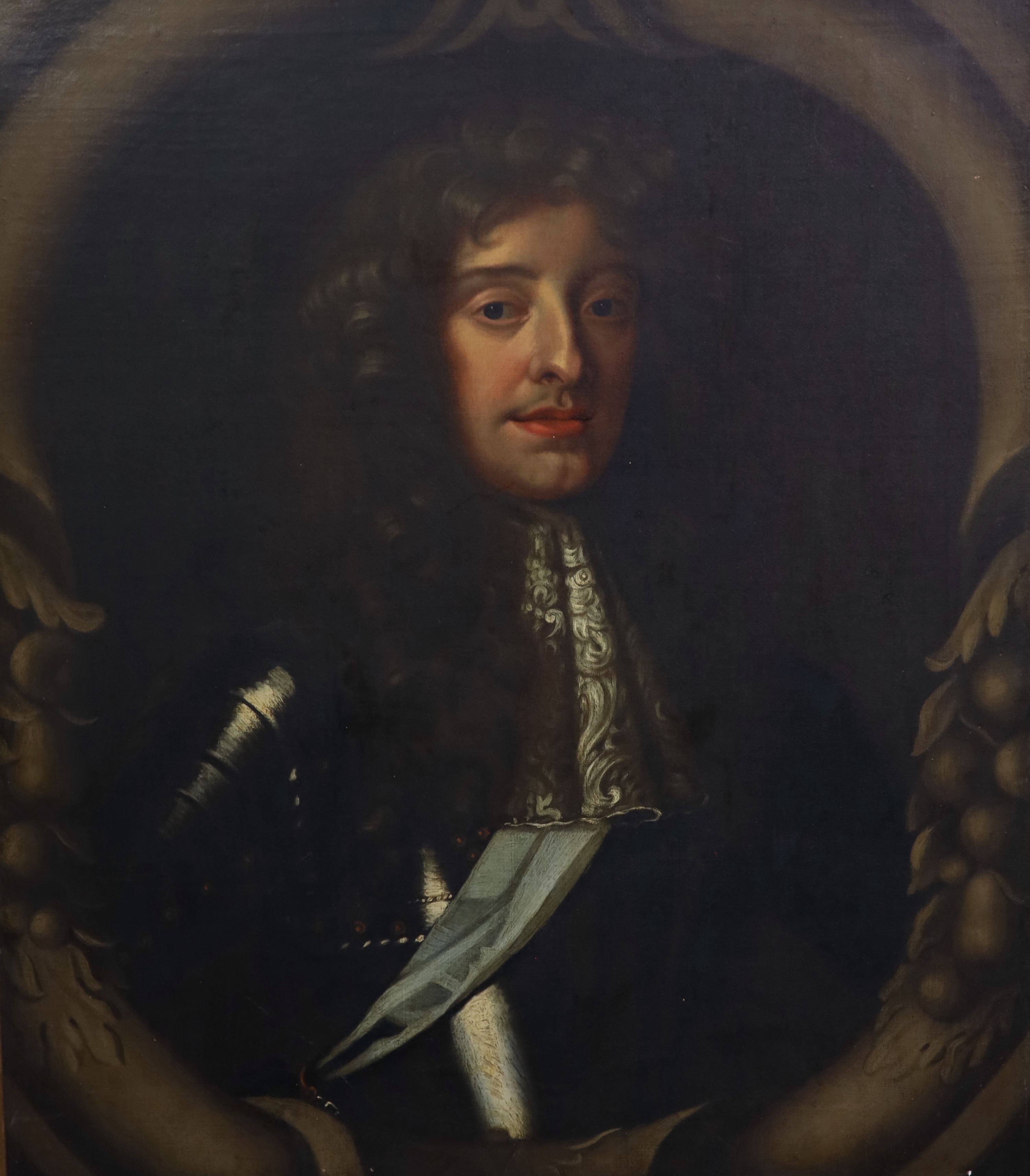 After Sir Peter Lely (1618-1680), Portrait of James II, Oil on canvas, 75 x 62 cm